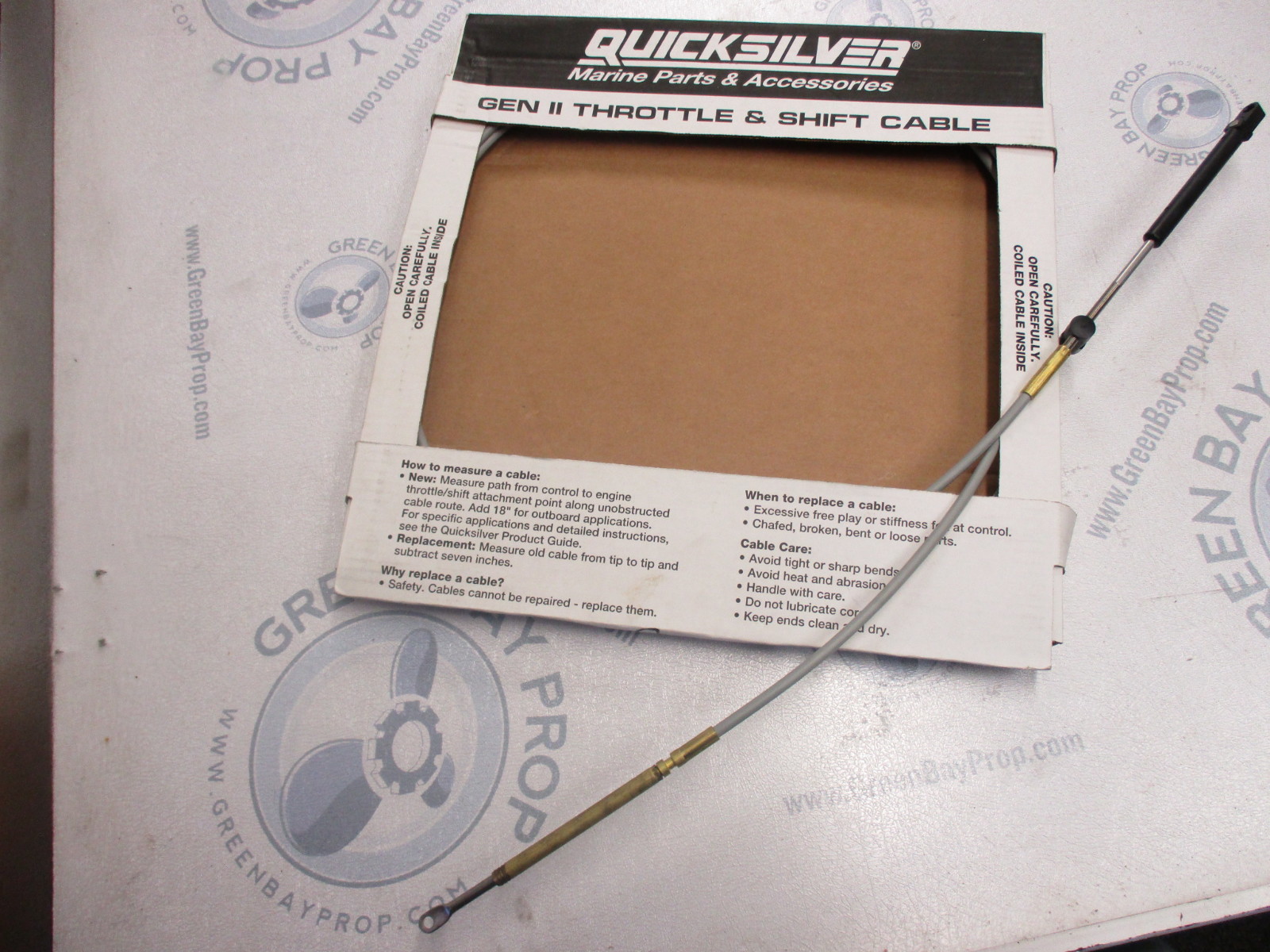 883719A11 11 Ft Shift/Throttle Cable Fits Mercury Premium Gen II Green Bay Propeller & Marine LLC