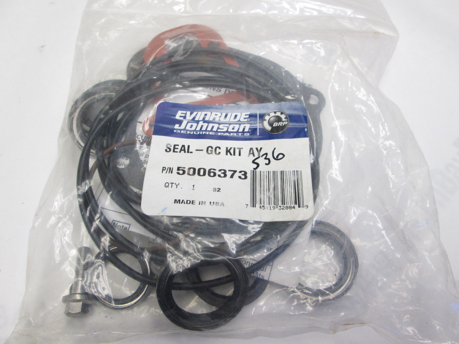 5006373 OMC Evinrude Johnson Outboard Lower Gearcase Seal Kit Green