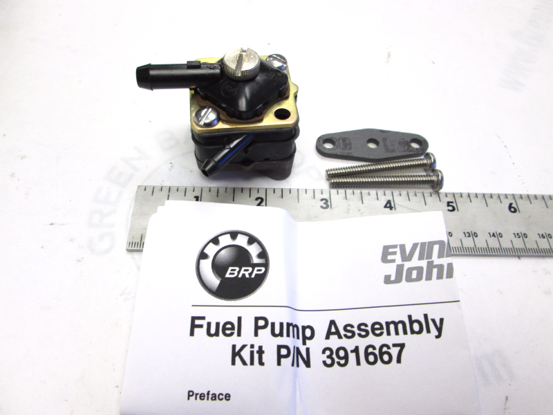 0391667 OMC Fuel Pump for Evinrude Johnson 9.915 Hp Outboard Green