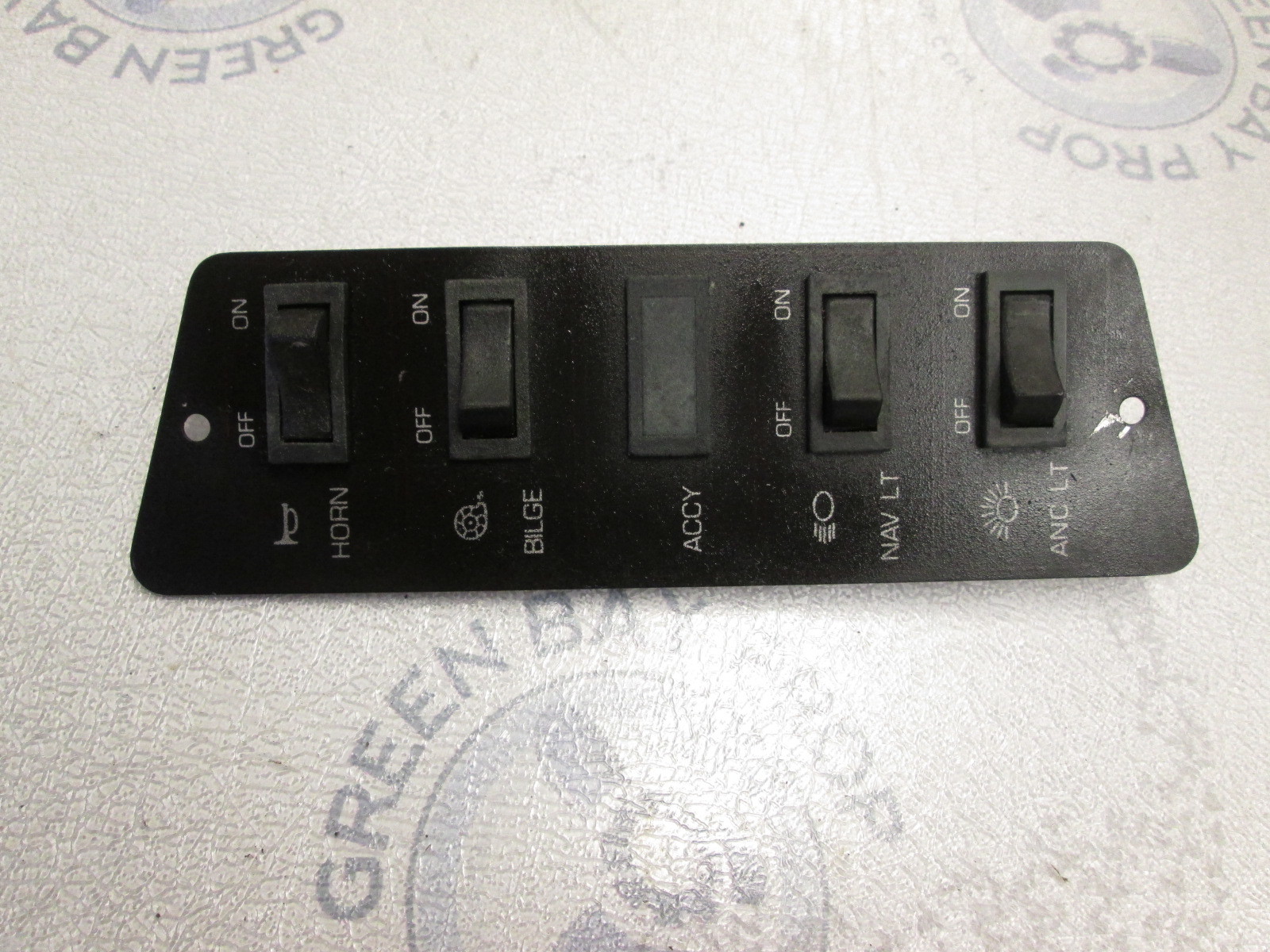 1989 Bayliner Capri Dash Panel Switches Green Bay Propeller & Marine LLC