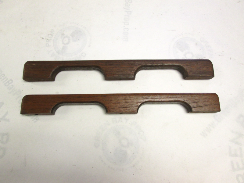 Boat Grab Hand Rails Teak Wood 14 1/2" Long Green Bay Propeller