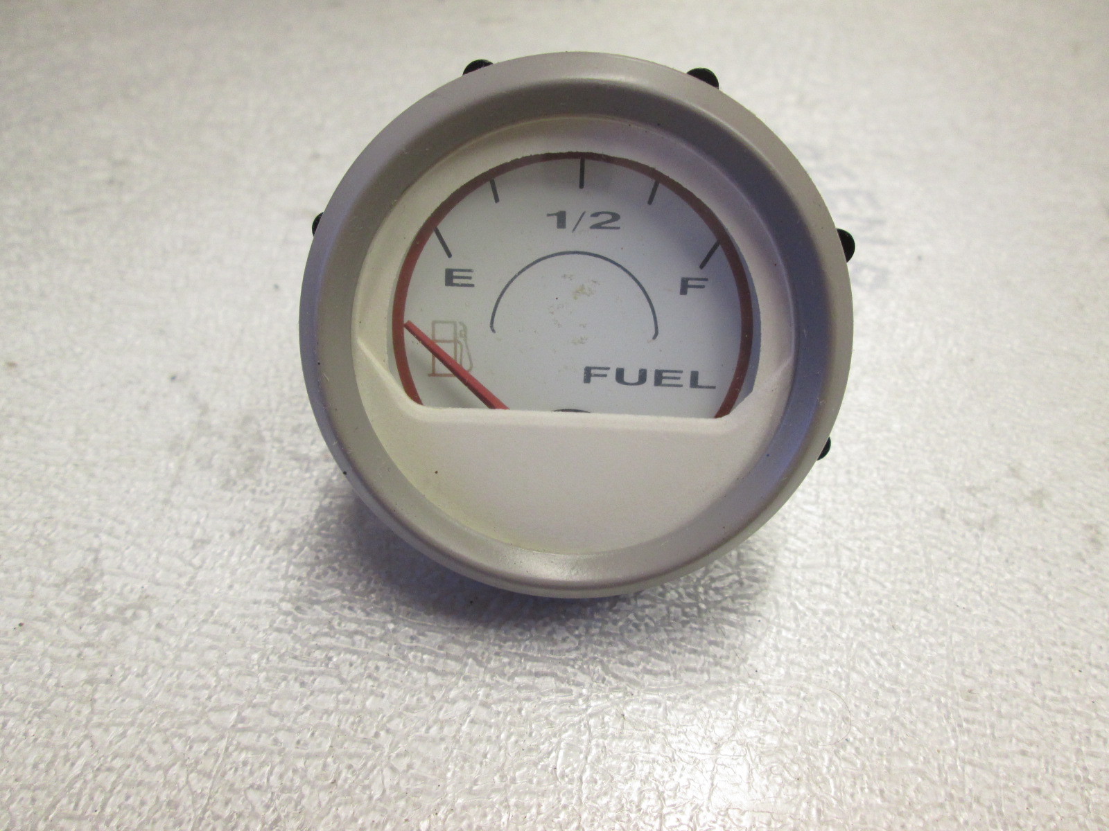 1994 Bayliner Capri White Face Round 2 1/4" Fuel Gauge Green Bay
