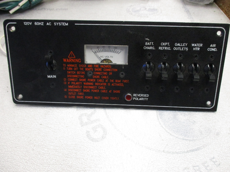 Marine Boat Breaker Panel 120V 60HZ AC System eBay