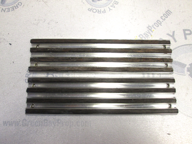 Chris Craft Stainless with Teak Wood Inlay Boat Step Pads 12" eBay