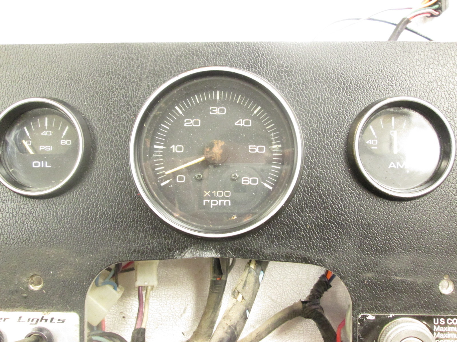 1976 Bayliner Cascade Dash Panel with Gauges and Switches eBay