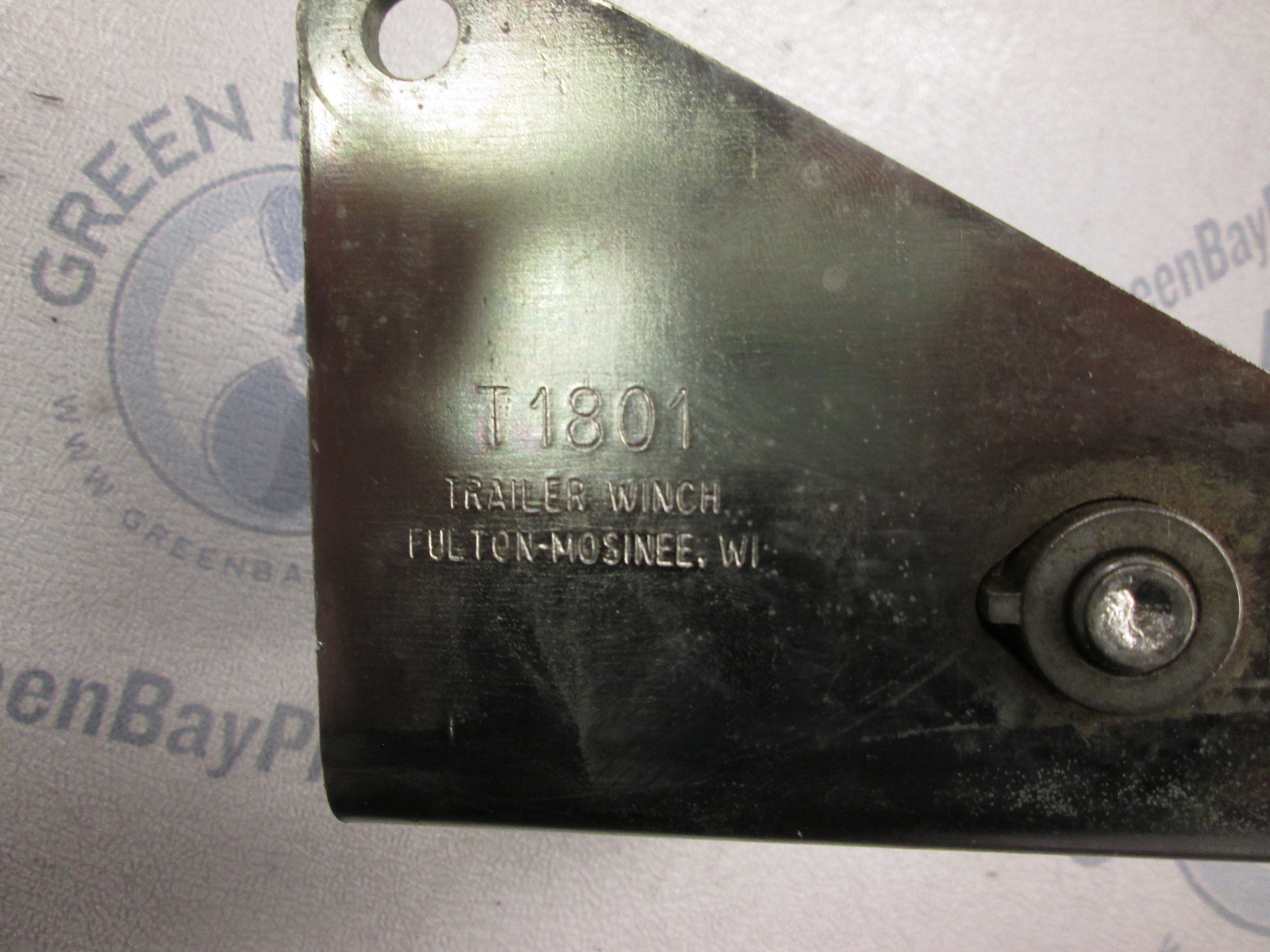 Fulton T1801 Winch Base with Crankshaft and Sprocket Green Bay