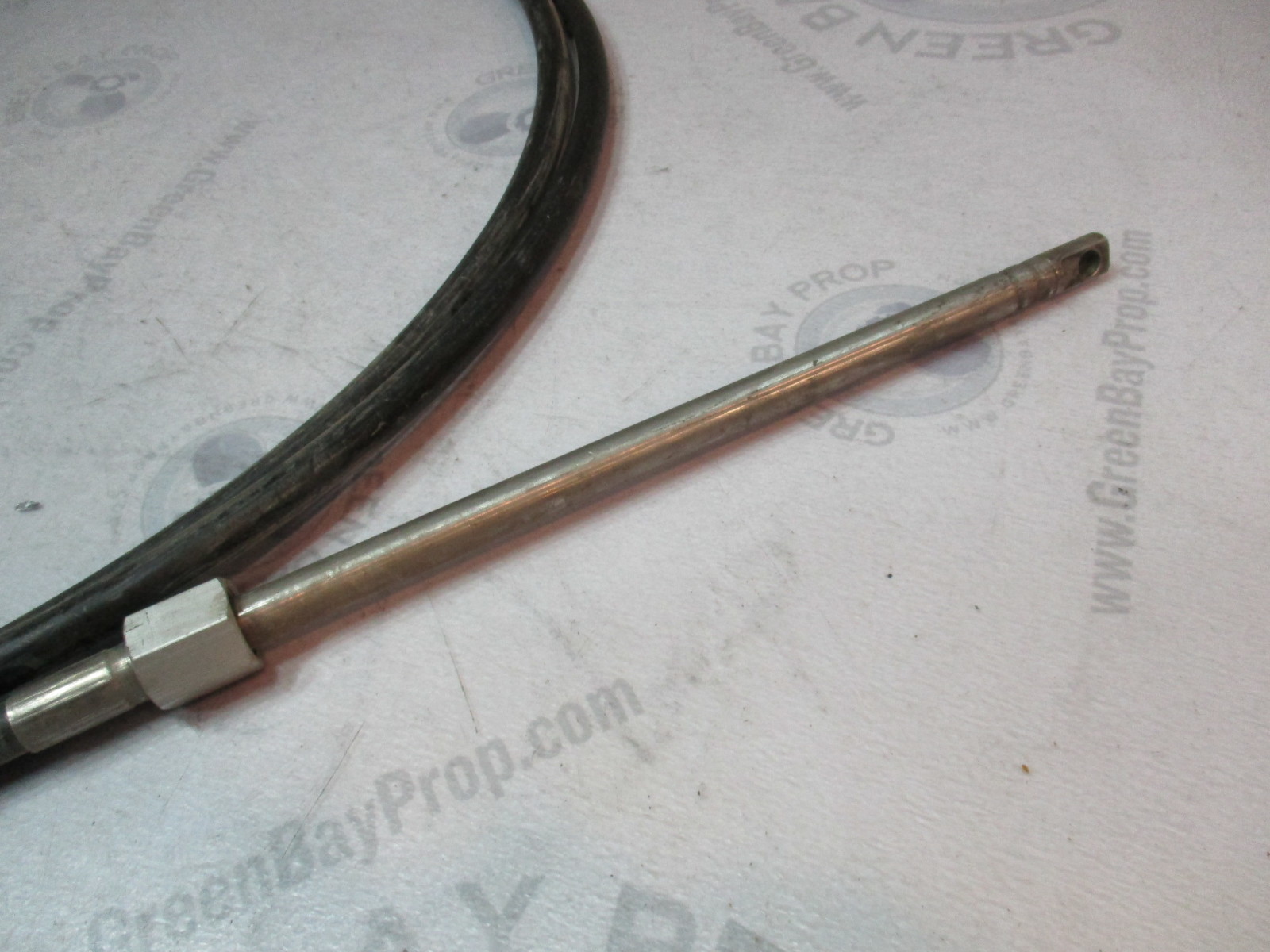 304411216 New Morse Rotary Steering Cable 18 Foot Marine Boat Green