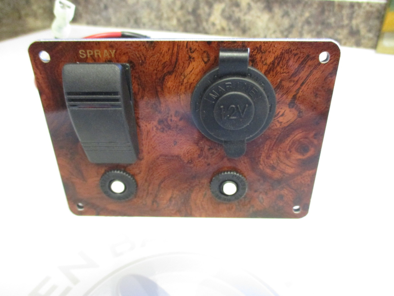 Marine Boat Spray Switch Dash Panel Wood Grain Finish eBay