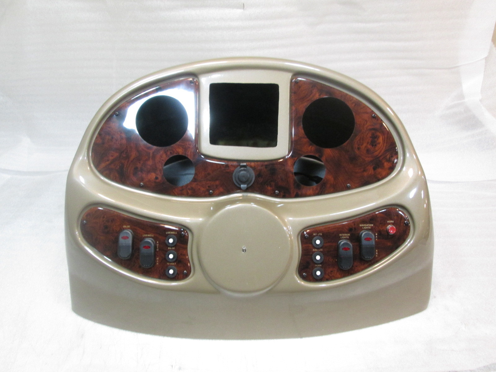 Boat Center Console Top Cover Helm Dash Pontoon Gauge Switch Panel