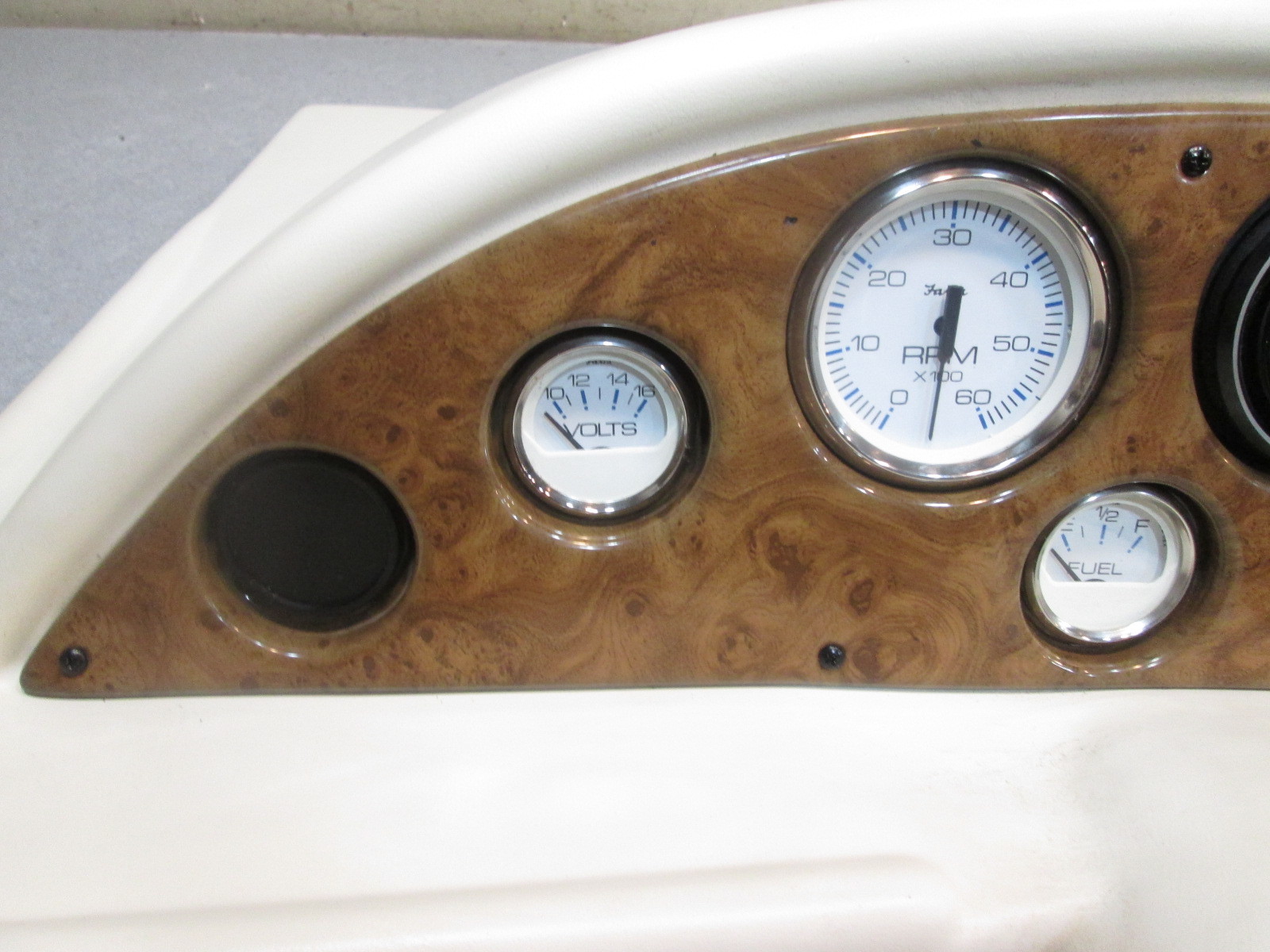Off White Voyager Pontoon Boat Instrument Cluster Console prewired