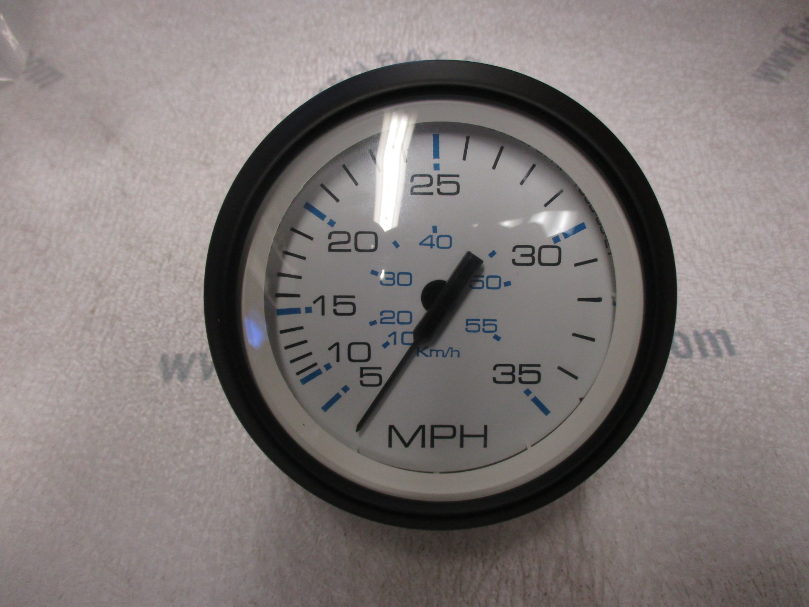 SE9507B Faria Marine Boat Dash Speedo Speedometer 35 MPH White/Black