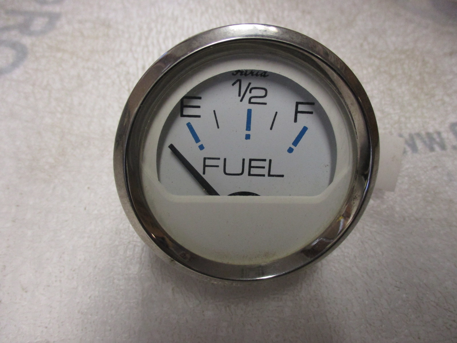 GP9457A Faria Marine Boat White & Black Fuel Gas Gauge 2" Green Bay Propeller & Marine LLC