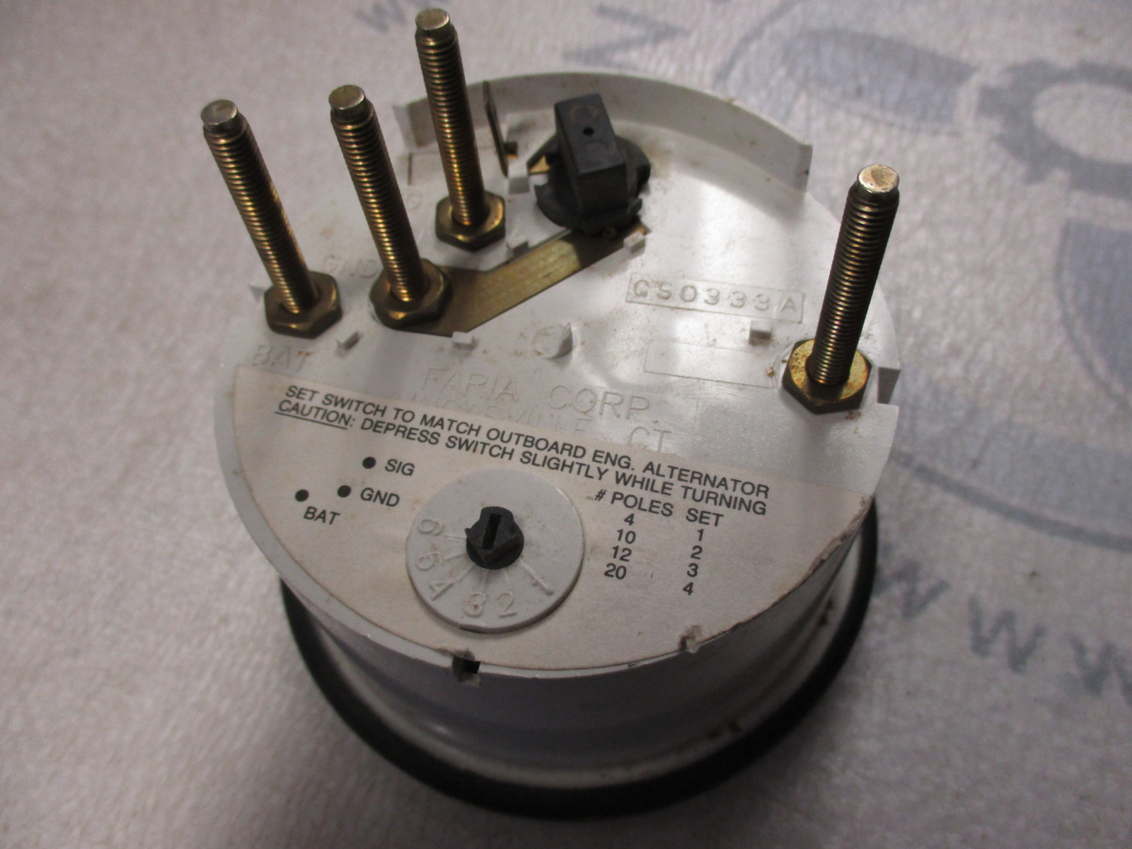 Tc9716b Faria Marine Boat Tach Tachometer 8k 8000 Rpm 3 1