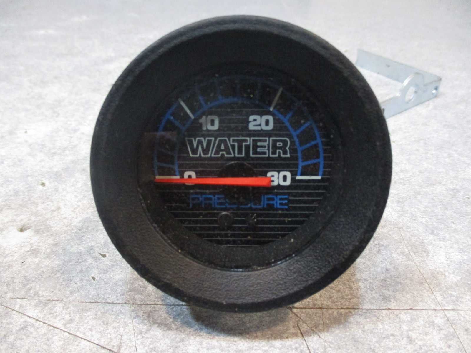 175052 Black/Blue Water Pressure PSI Gauge Marine Boat 2" 30 PSI