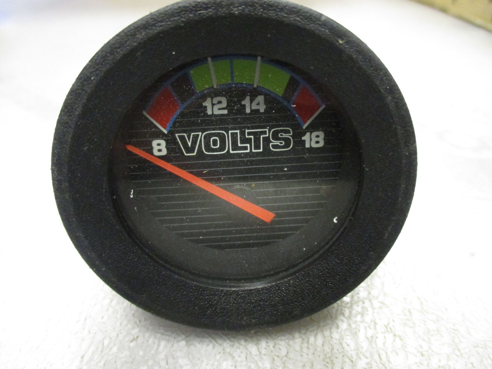 174943 Marine Boat Black Volt Voltage Volts Gauge 2" Green Bay