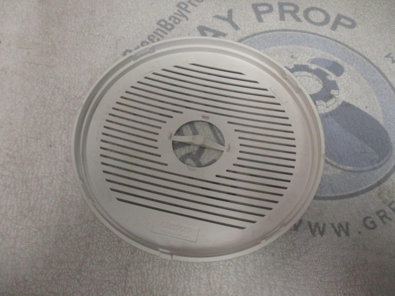 Clarion Marine 7" Pair of White Plastic Speaker Covers Grill Green