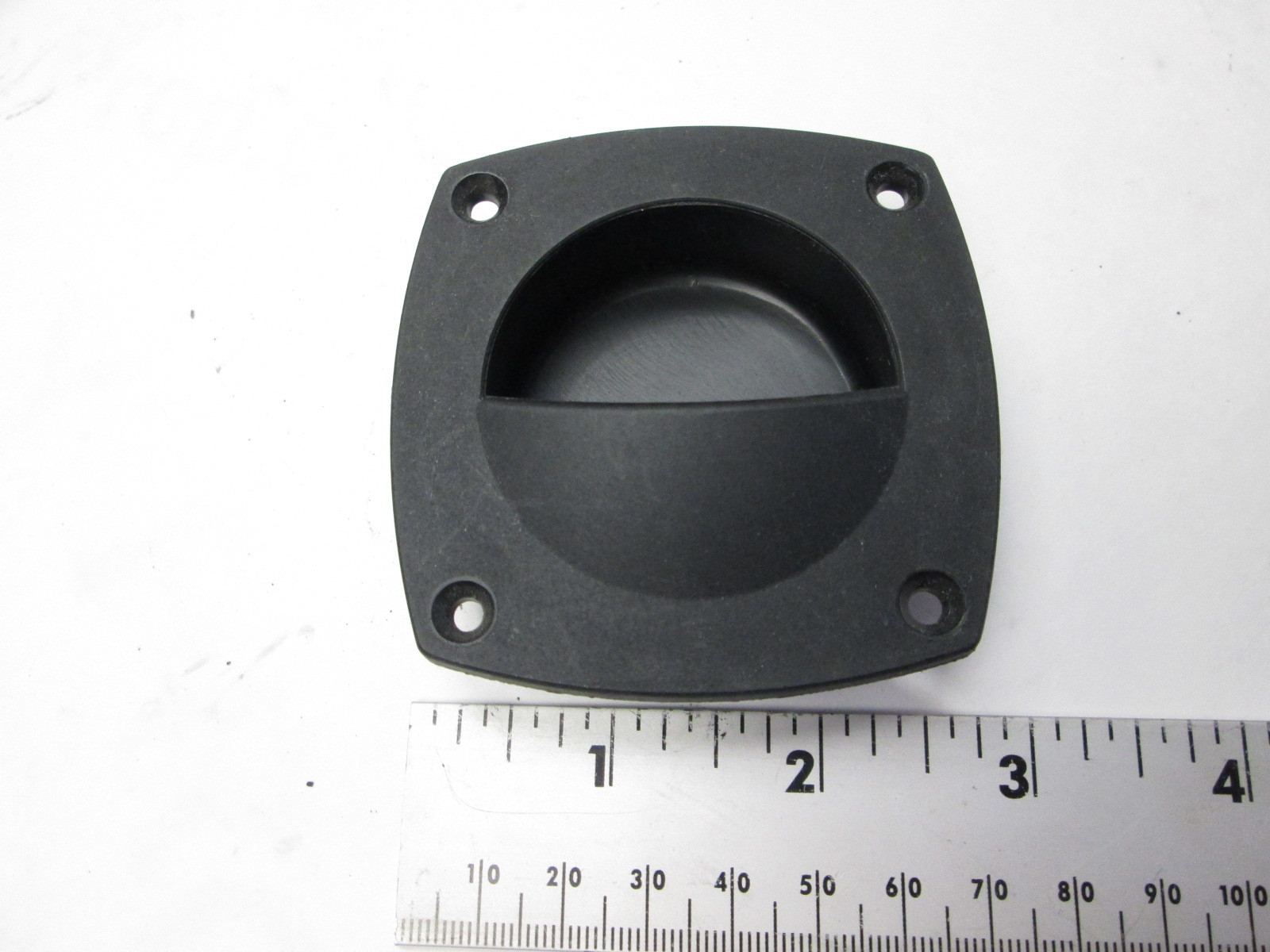 Boat Drawer Door Black Flush Pull 2 3/4" x 2 3/4" Green Bay