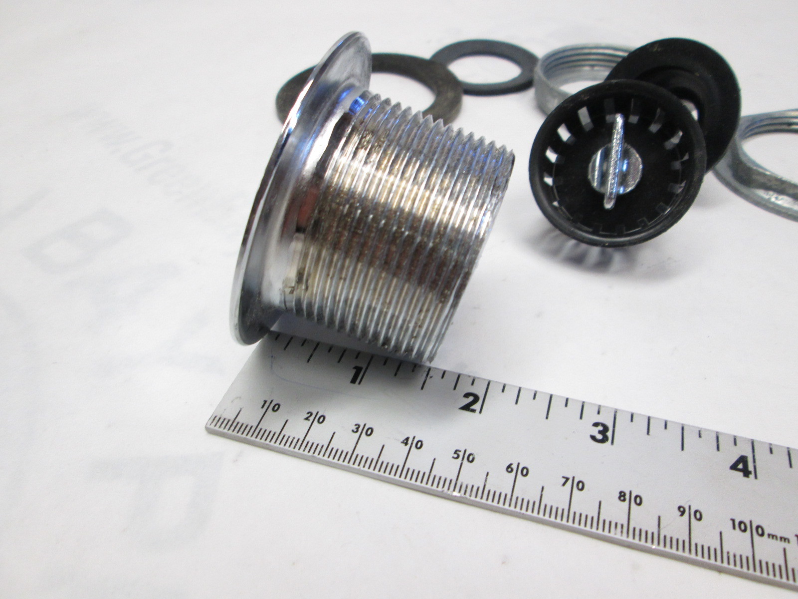 Boat Sink Drain & Strainer Kit 2 1/2" O.D. 5/8" Drain Barb fits 1 3/4