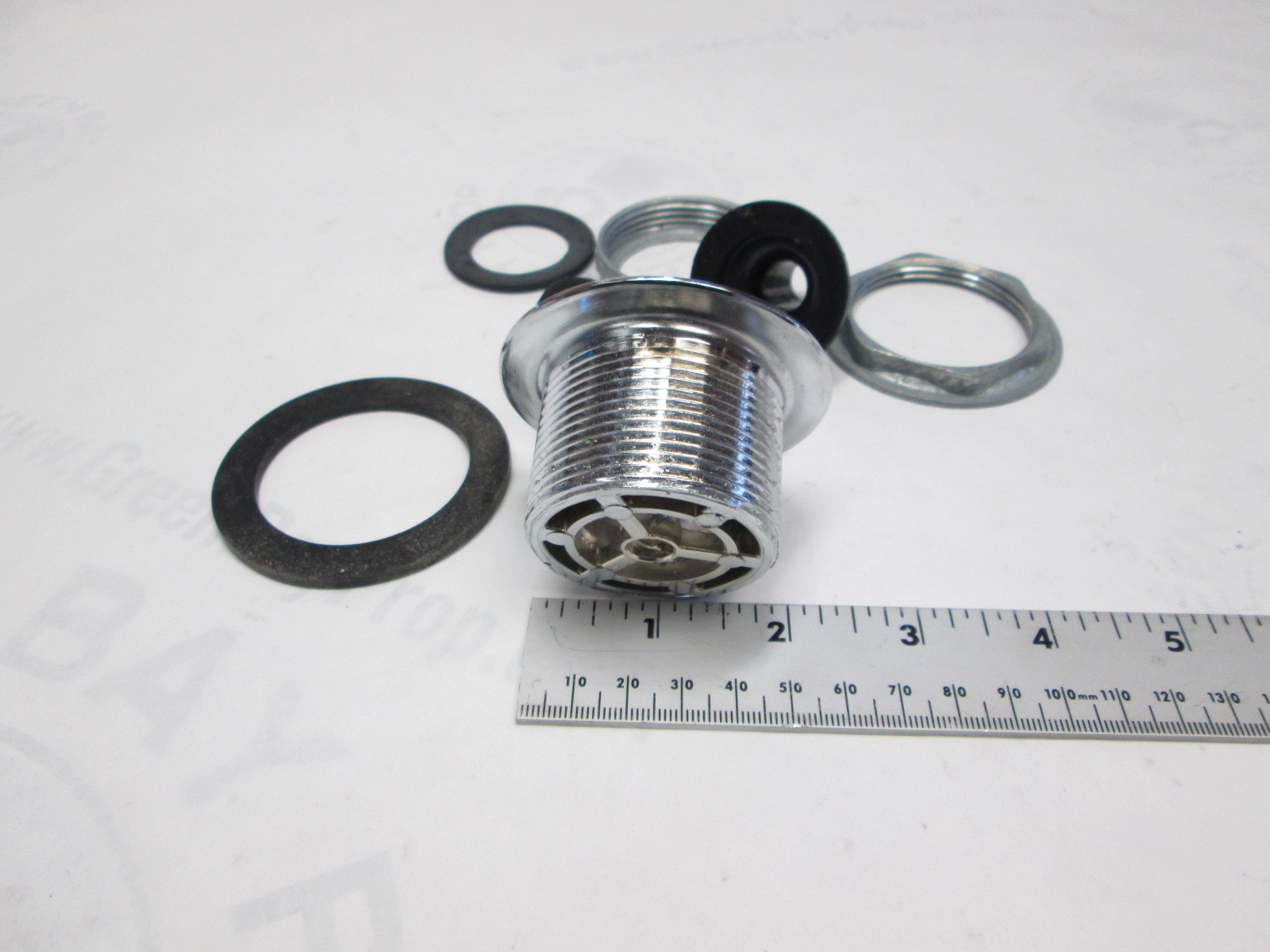 Boat Sink Drain & Strainer Kit 2 1/2" O.D. 5/8" Drain Barb fits 1 3/4