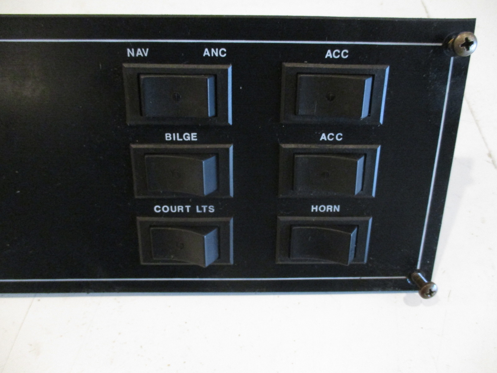 Marine Boat Dashboard Switch Panel Insert 23" x 5" eBay