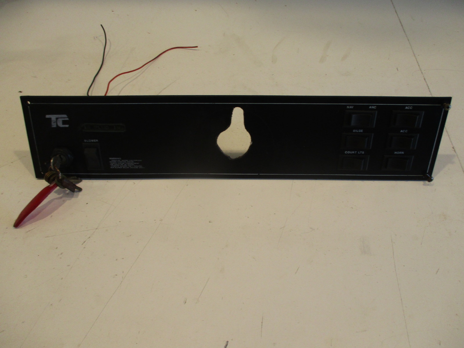 Marine Boat Dashboard Switch Panel Insert 23" x 5" Green Bay