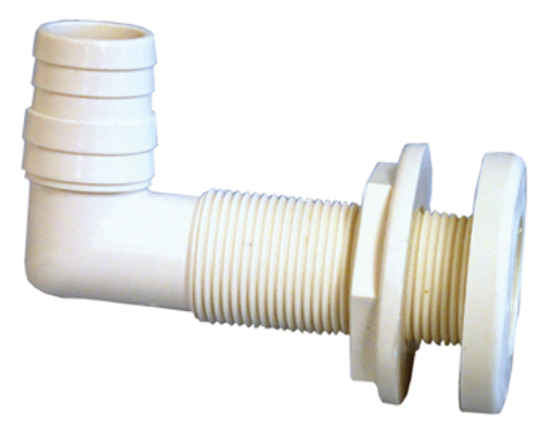 Thru-hull Connector Seachoice 90-Degree - Fits 1-1/8 Inch Hose & Hull 90 Degree Marine Connector 1-1/8 Inch Hose