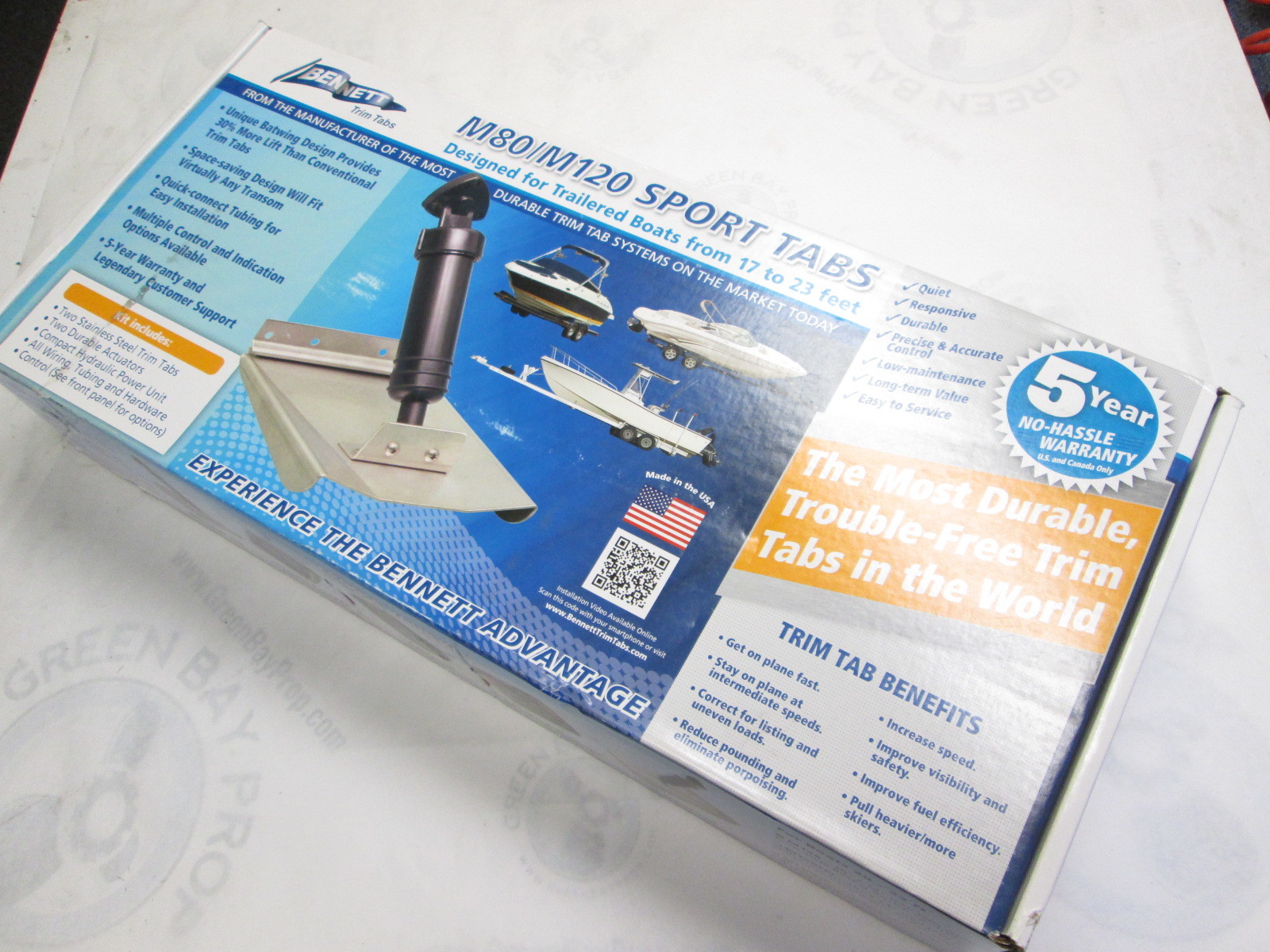 10" x 12" Sport Trim Tab Kit w/Switch M120 for Boats 2023 Ft