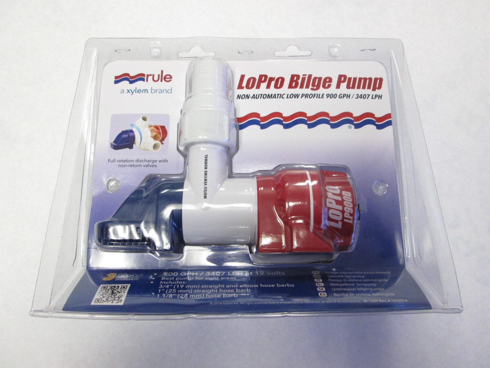 Rule LoPro 900GPH Bilge Pump Automatic