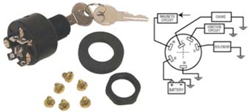 IGNITION SWITCH, 3-POSITION PUSH-TO-CHOKE-Off-Run-Start ... 1979 chris craft wiring diagram 
