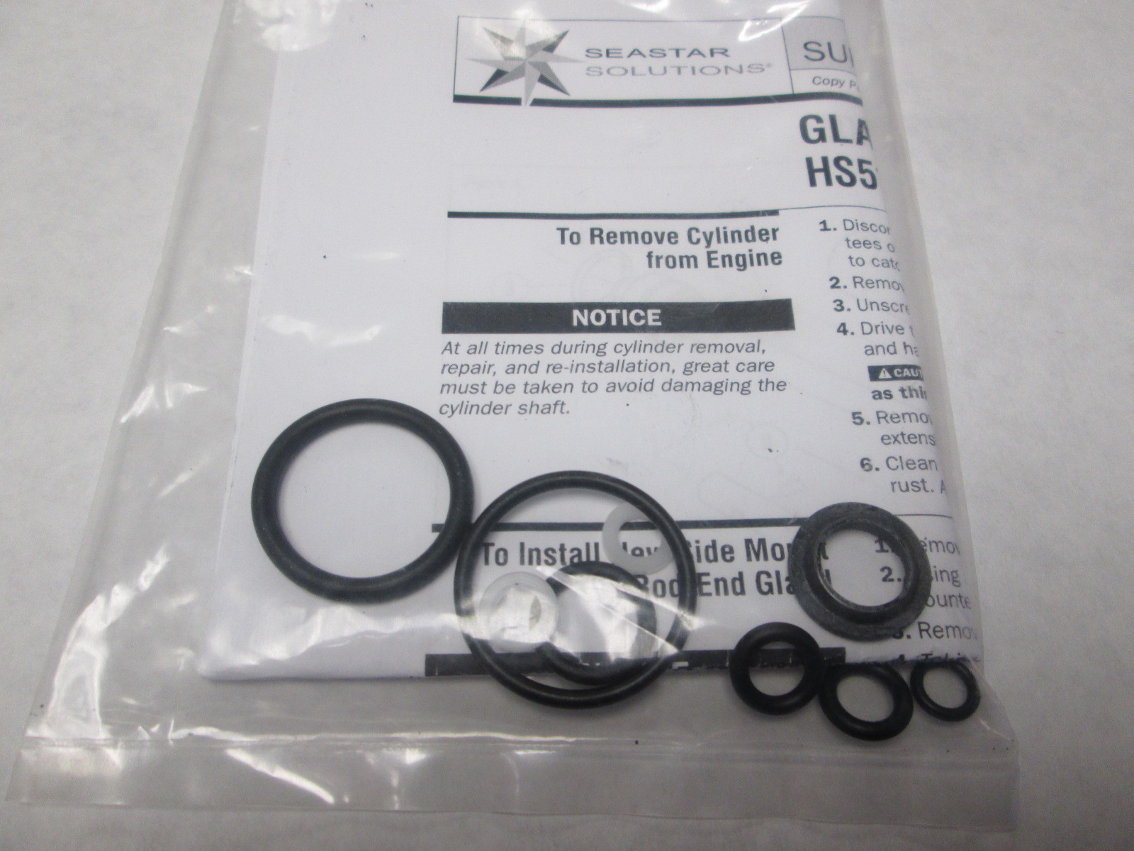 SEASTAR HYDRAULIC CYLINDERSeal Kit for O/B Side Mt Cylinders for