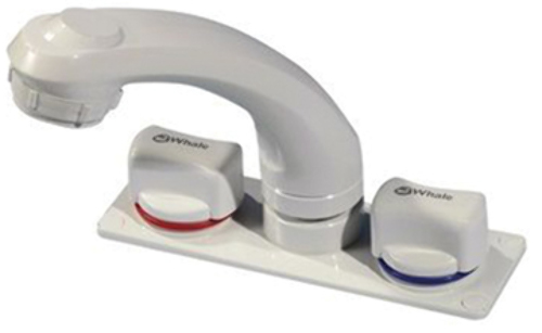 Whale Elegance Combination Faucet Shower W Hot Cold Mixer White
