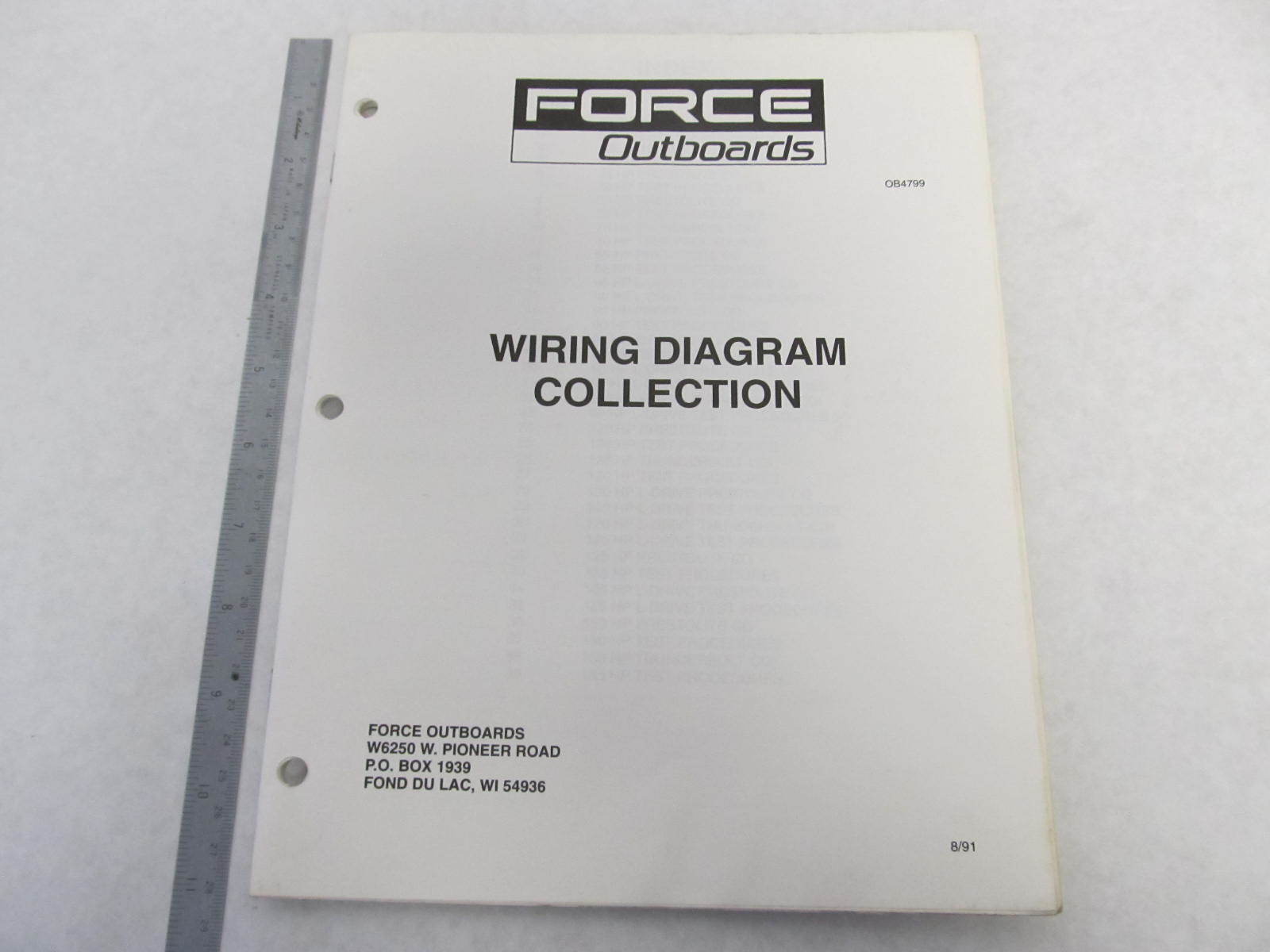 OB4799 Force Outboard Wiring Diagram Collection 1991 | Green Bay