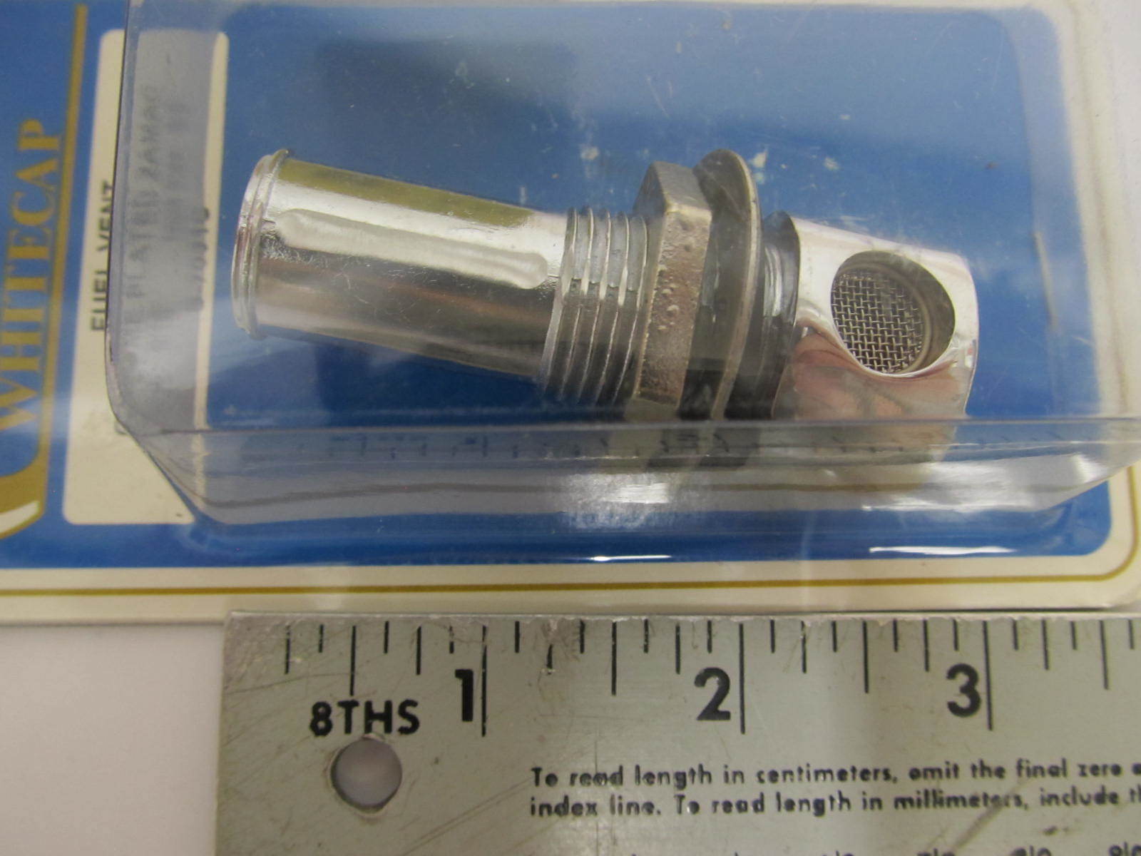 S7031C Whitecap Marine Chrome Plate Zamak Fuel Tank Vent 9/16" Hose