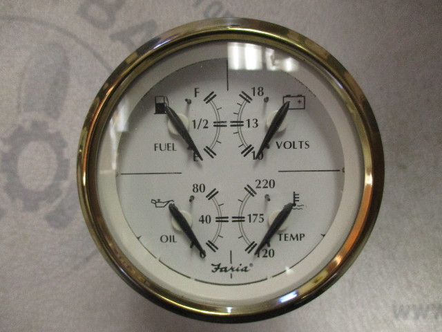 Gf0100a Faria Marine Boat 4 In 1 Multifunction Dash Gauge