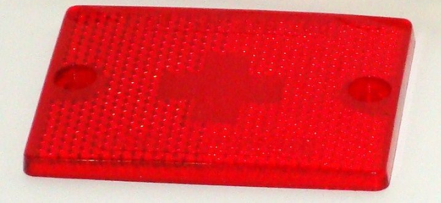 3337 Wesbar Boat Trailer Red Side Marker Replacement Lens w/Reflector