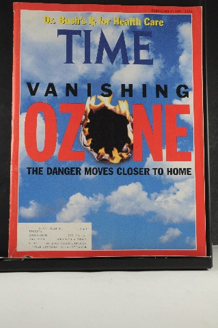 Time Magazine Feb 17 1992 Vanishing Ozone: Danger Close to Home; Bush Healthcare