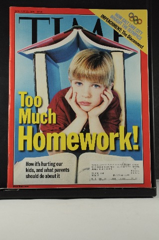Time Magazine Jan 25 1999 Too much Homework; Olympics; Clinton Impeachment