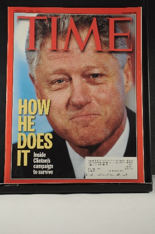 Time Magazine Feb 1 1999 How he Does It: Clinton's Campaign to Survive