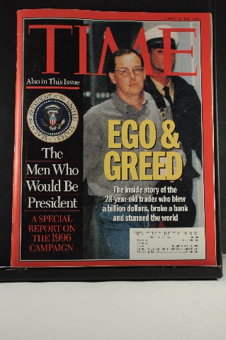 Time Magazine Mar 13 1995 Ego & Greed;; 1996 US Presidential Election