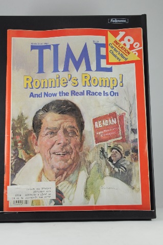 Time Magazine Mar 10 1980 Ronnie's Romp! Reagan; 1980 Election; 18% Inflation