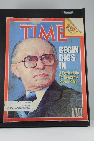Time Magazine Sept 20 1982 Begin Digs In: Israel; Reagan