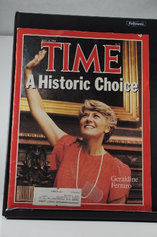 TIME Magazine July 23 1984 A Historic Choice: Geraldine Ferraro