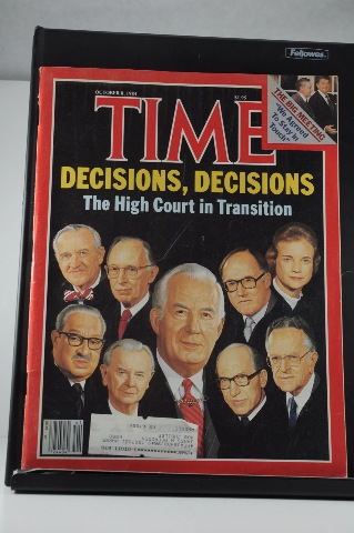 TIME Magazine Oct 8 1984 Decisions, Decisions Supreme Court Changes