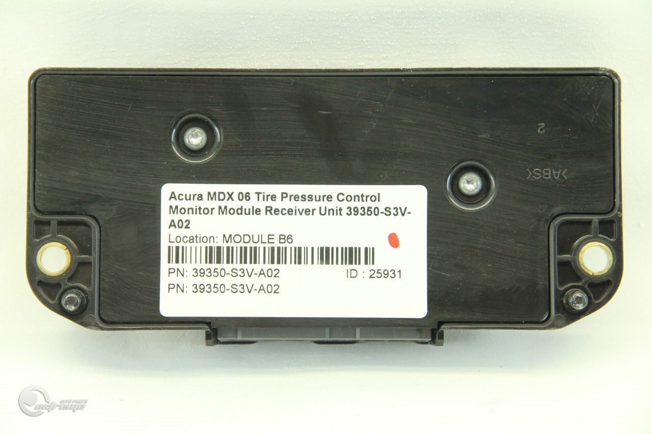 Acura MDX 06 Tire Pressure Control Monitor Module Receiver Unit 39350