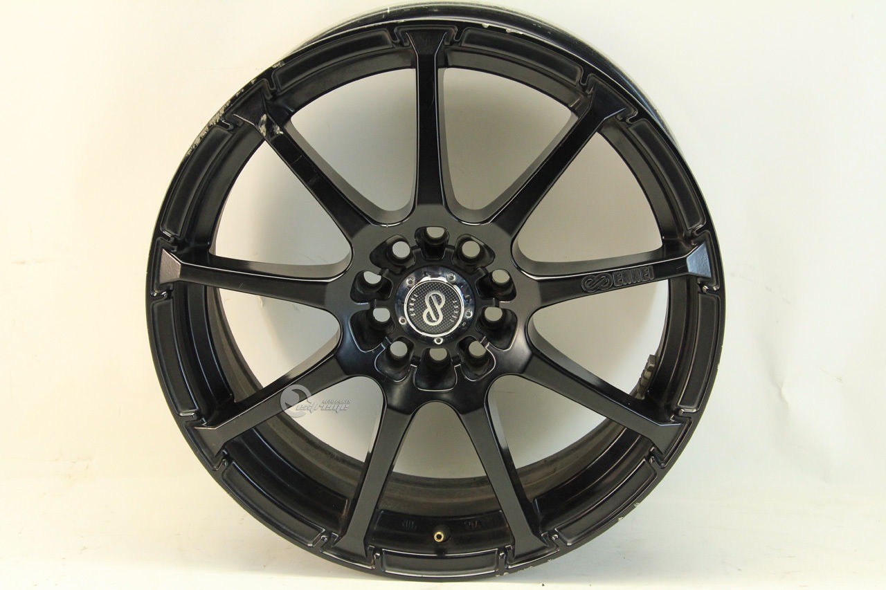 Enkei EDR9 18x8 9 Spoke Alloy Rim 5 Lug Nut 45 Inset. 5x100/114.3 Black