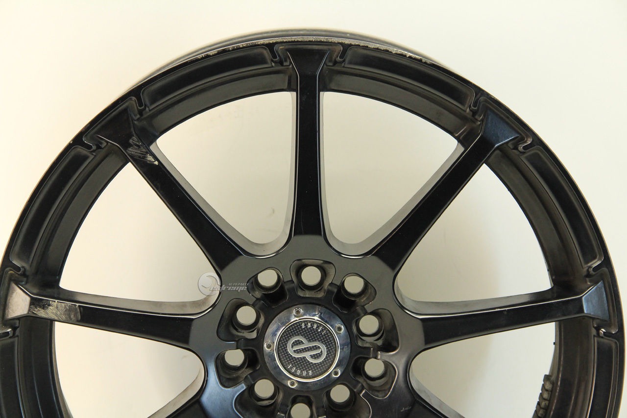 Enkei EDR9 17x7 9 Spoke Alloy Rim 5 Lug Nut 45 Inset. 5x100/114.3 Black