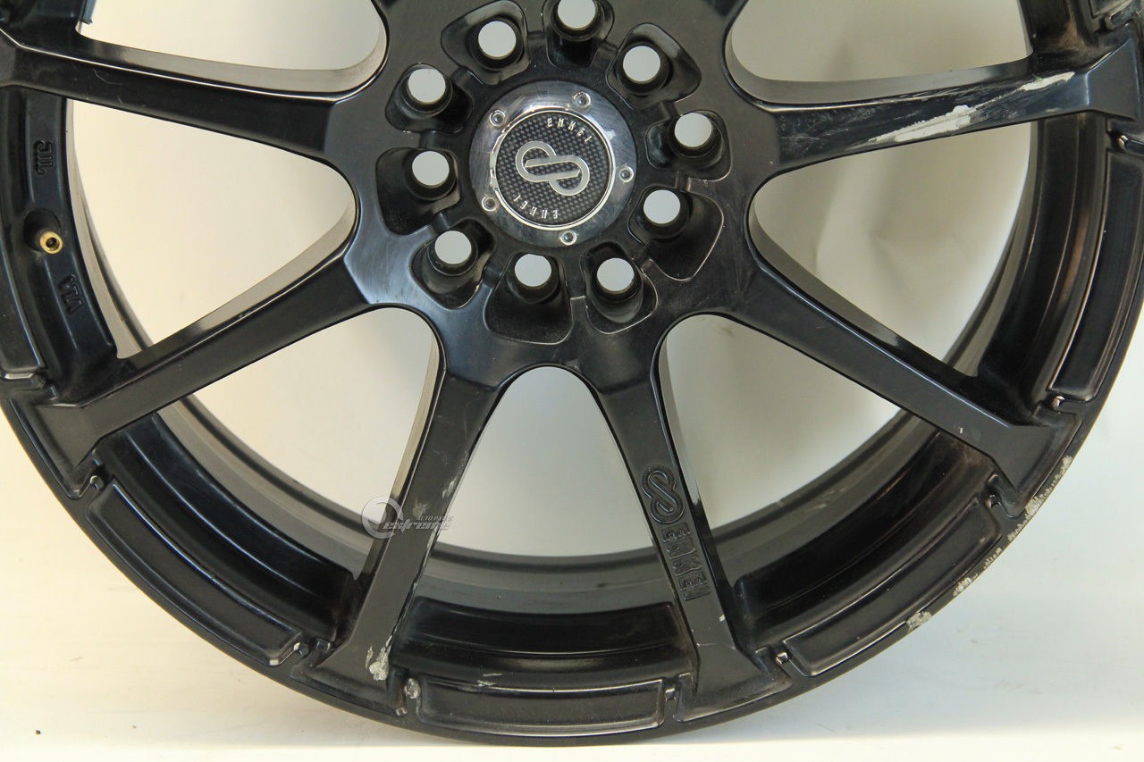 Enkei EDR9 17x7 9 Spoke Alloy Rim 5 Lug Nut 45 Inset. 5x100/114.3 Black