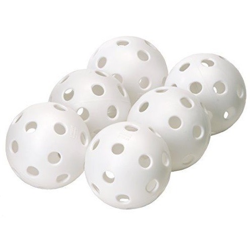 Champion Sports Yellow Plastic 12/" Softballs Training Practice Balls Set of 6