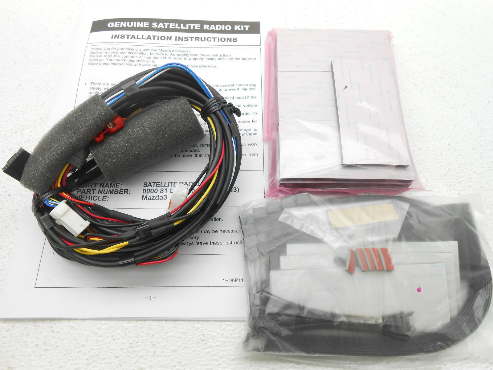 NEW OEM MAZDASPEED 3 SIRIUS SATELLITE RADIO INSTALLATION KIT 20102012 eBay