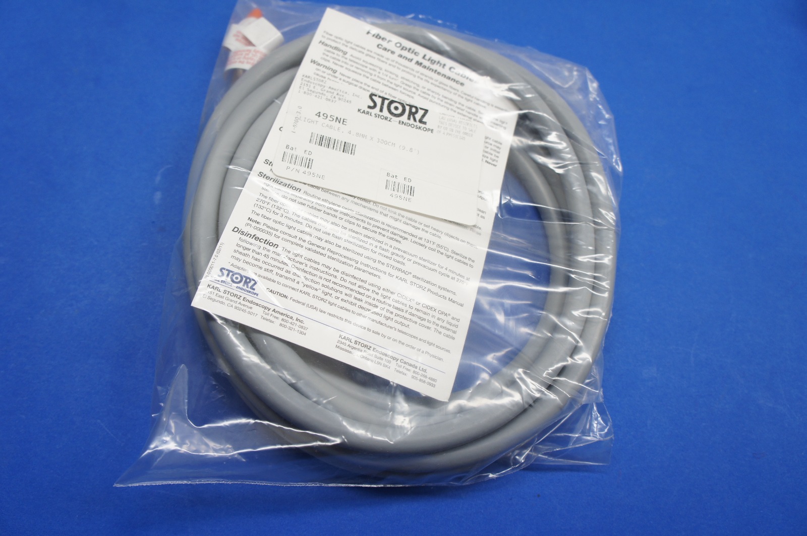 Karl Storz 495NE Light Cable, 4.8mm x 300cm eBay